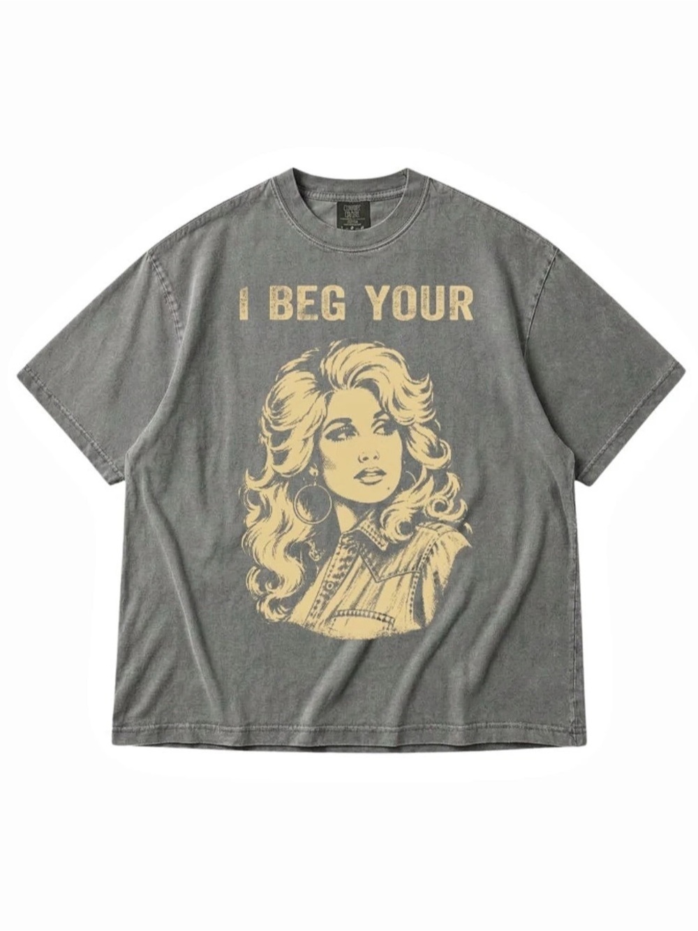 Comfort Colors I Beg Your Parton Dolly Parton Graphic Tee Pepper